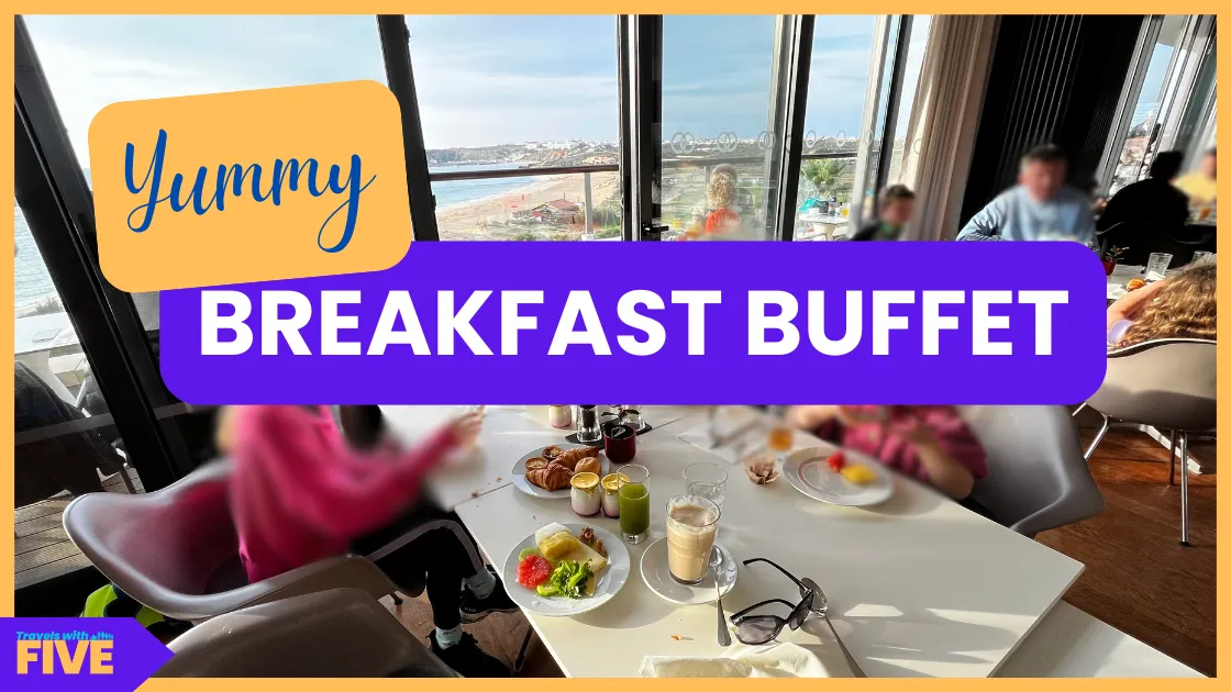Breakfast by the window at As Dunas restaurant, Martinhal Sagres